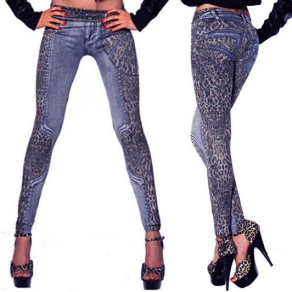 ‼️Last One‼️Leopard Jean Leggings‼️